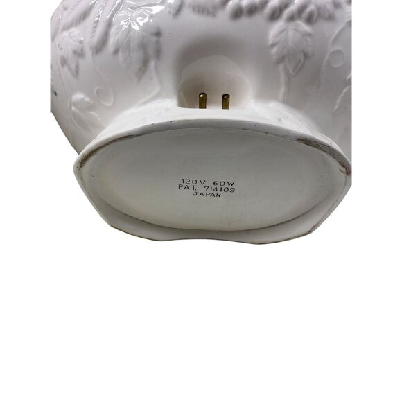 Vintage White Ceramic Electric Soup Tureen With Lid and Ladle Japan Akron Model - Picture 6 of 7